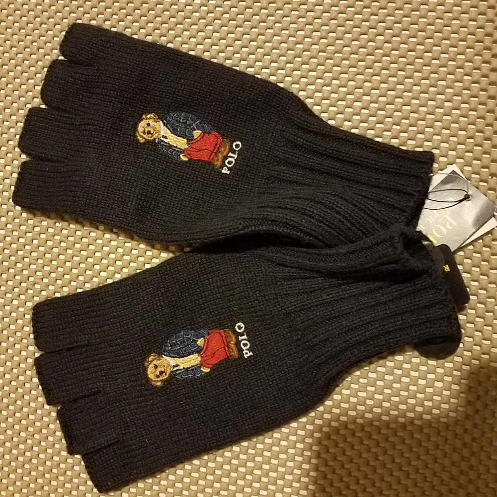 Polo fingerless gloves