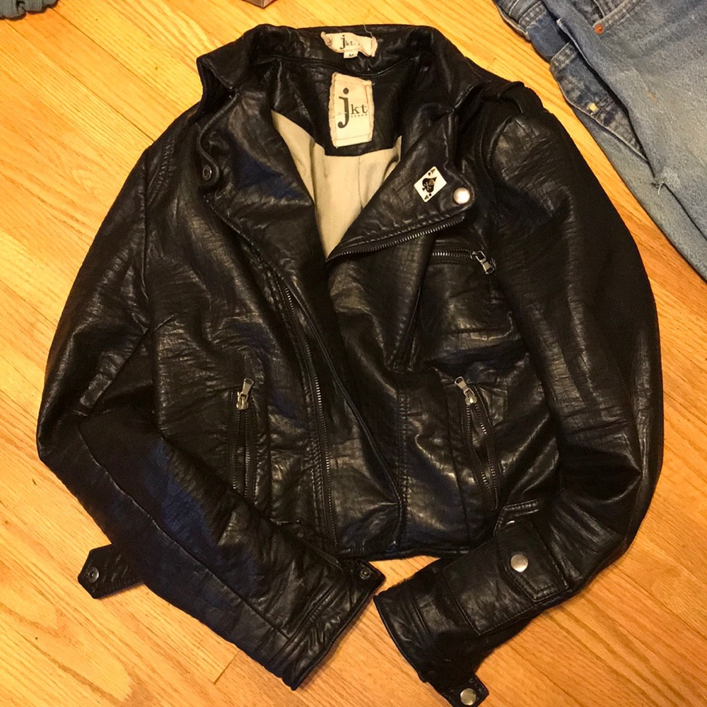 Vegan leather jacket