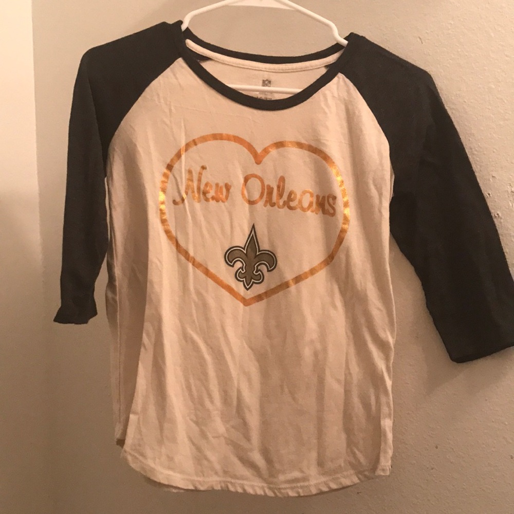 NFL New Orleans 3/4 Sleeve Shirt