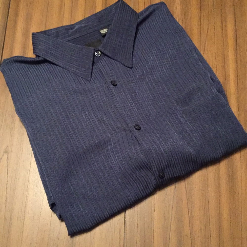 J. Ferraro Dark Blue Button Down