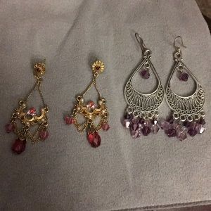 Earrings with crystal accents