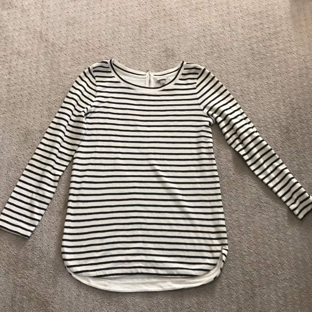 Black and white Striped sweater