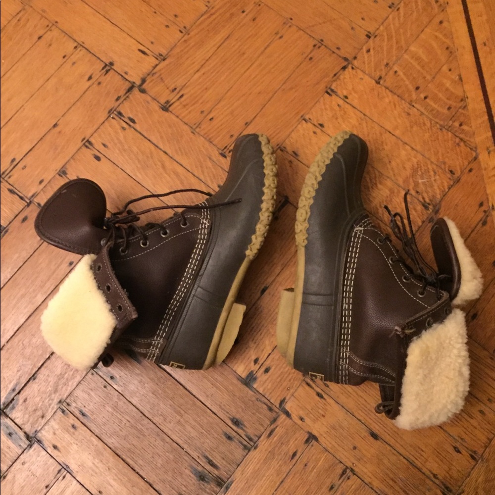 Shearing-lined 10inch bean boots