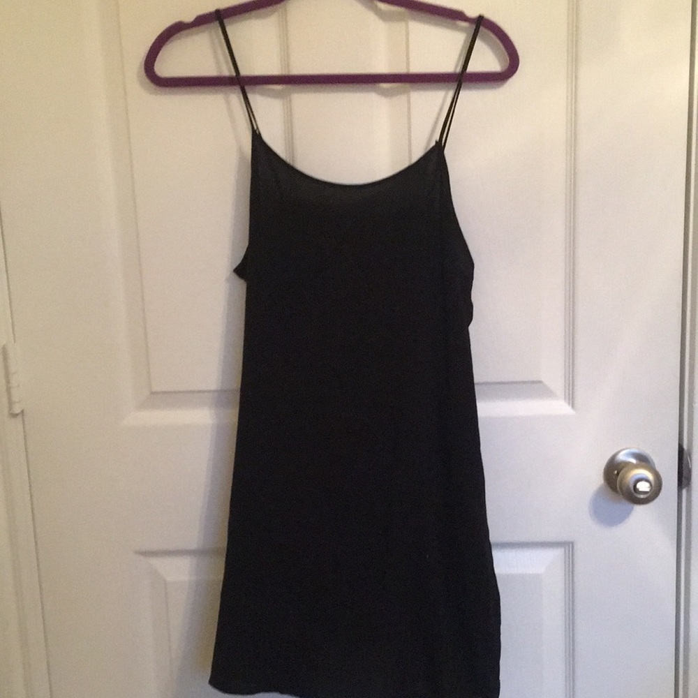 Black slip dress