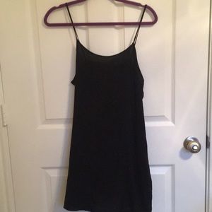 Black slip dress
