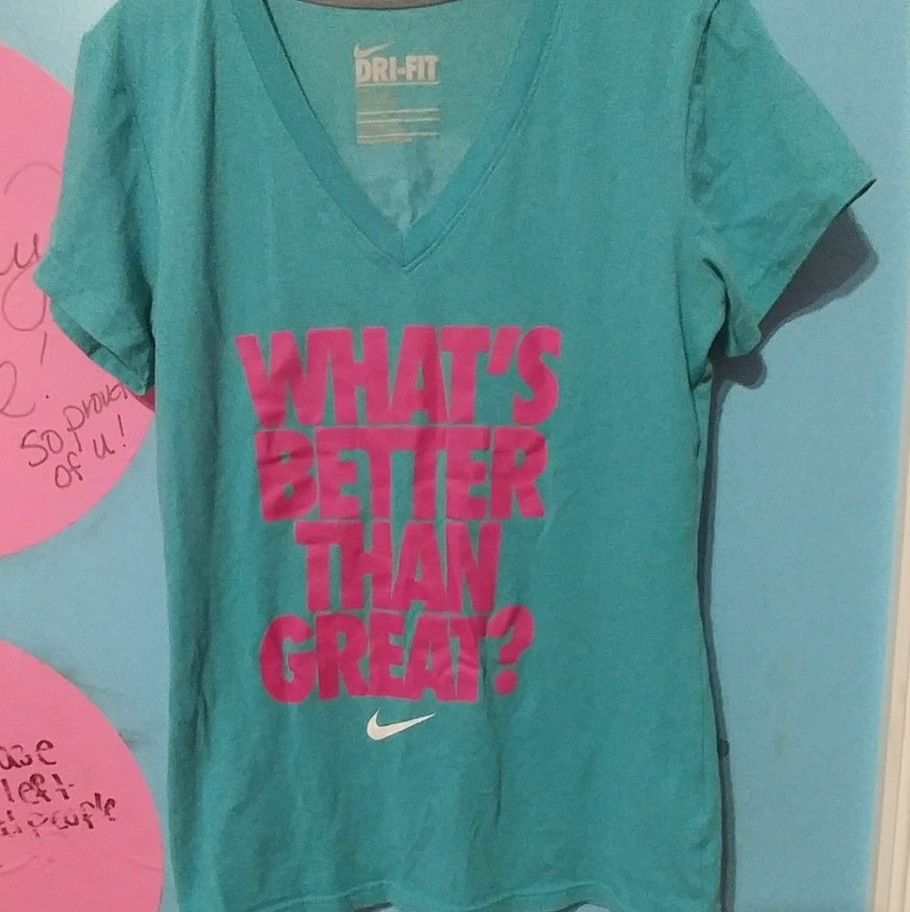 A nike v-neck t-shirt