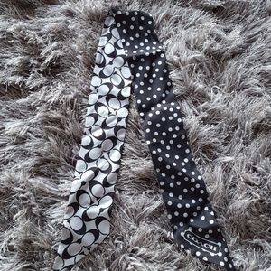 Coach silk ponytail scarf