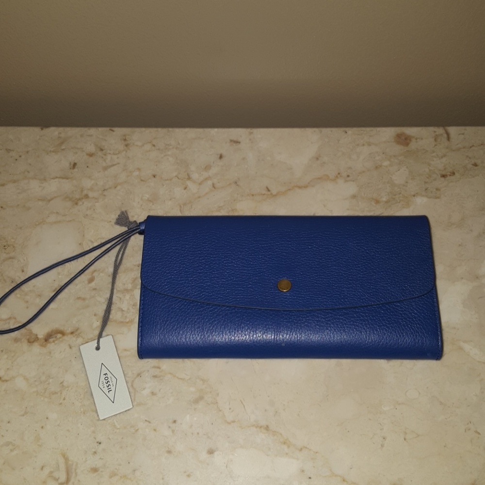 Fossil Leather Wristlet