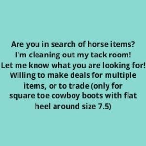 Lots of horse items for sale!
