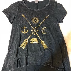 ✨ Unique Charcoal Top! ✨