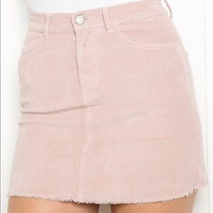 🌸Brandy Melville pink corduroy skirt 🌸