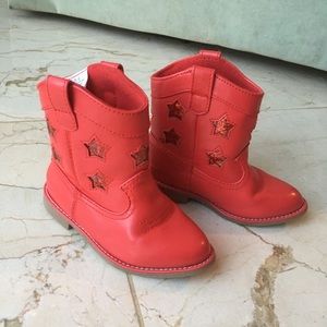 Gymboree red cowgirl boots