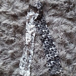 Coach silk ponytail scarf