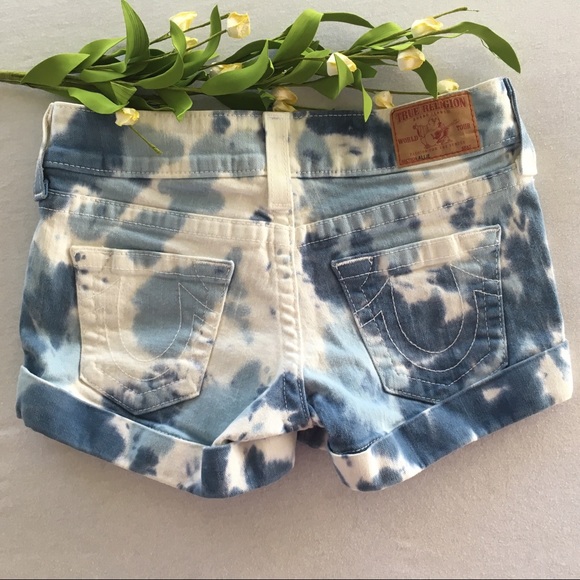 True Religion Pants - True Religion Allie tie dye shorts