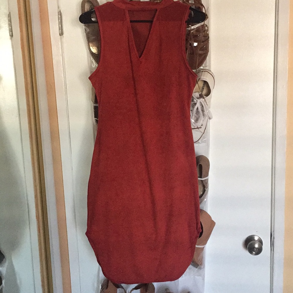 Suede dress