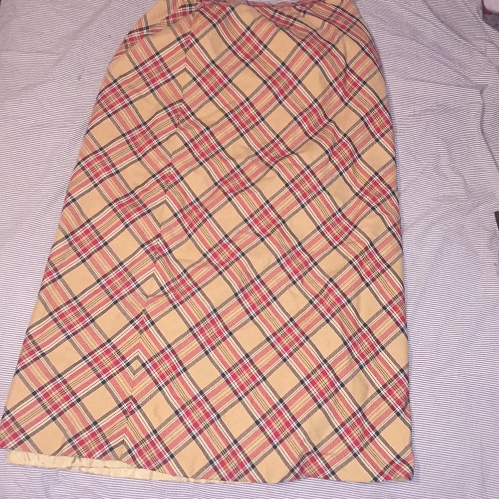 Women's Plaid Long Skirt