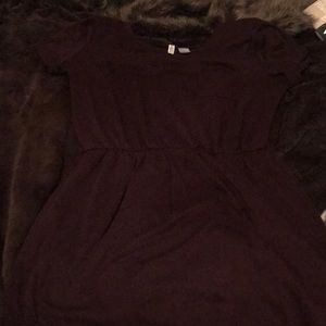 H&M elastic band purple dress with pockets