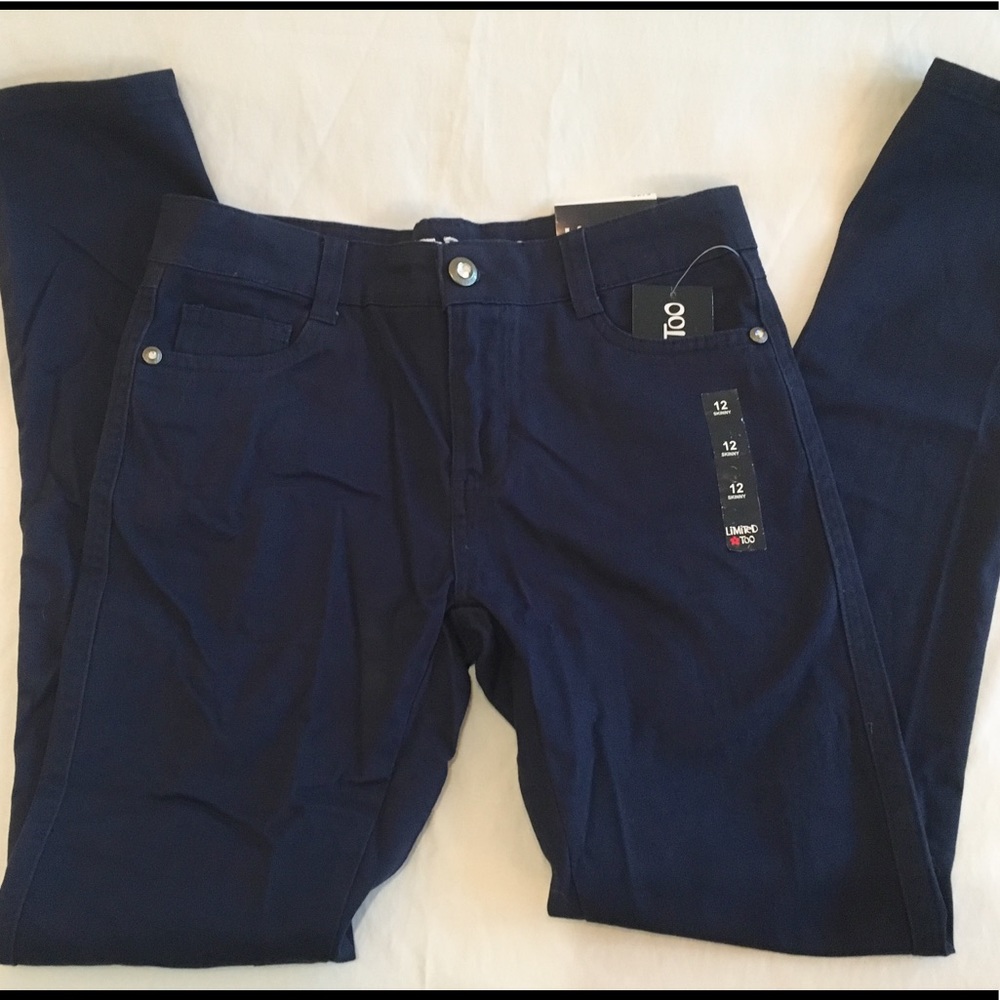 Sold - NWT! Limited Too Navy Twill Pants - Sz 12