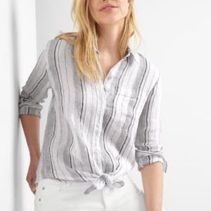 GAP Boyfriend Shirt Striped
