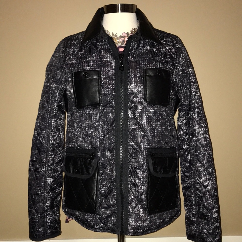 NWOT River Island Lightweight Printed Woven Zip Up Jacket Coat