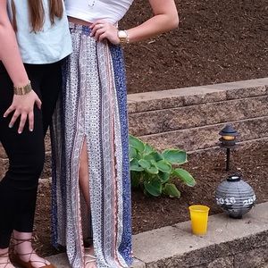 Patterned Maxi Skirt