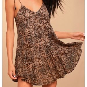 Amuse society cheetah Amya dress