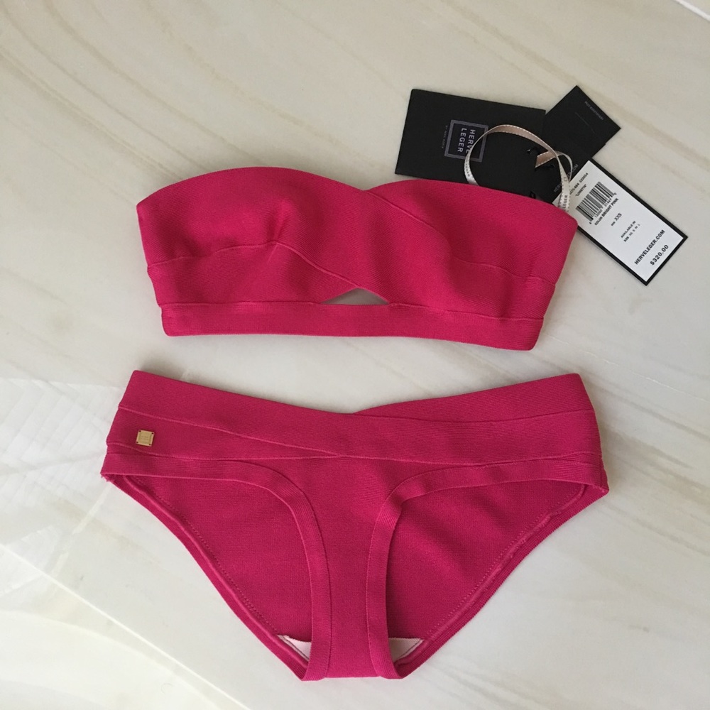Herve Leger Swimsuit Set (top & bottom)