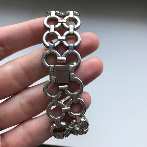 Vintage silver Cote D’Azur quartz link watch - Picture 4 of 6