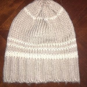 Striped aerie beanie