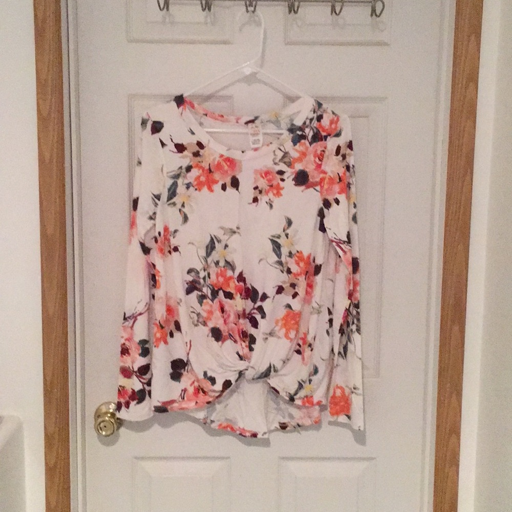 Floral long sleeve top