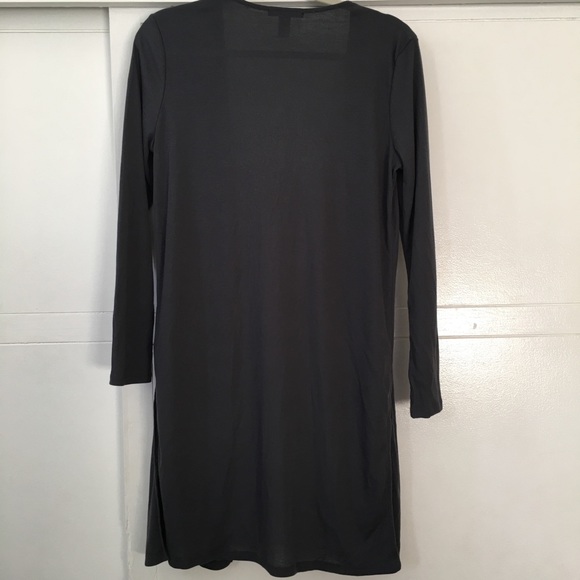 Gray Ribbed Knit Cardigan | Forever 21 - Picture 3 of 4