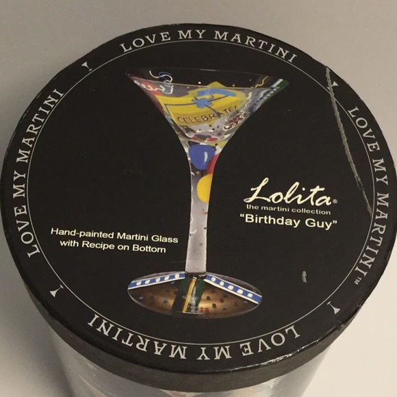 Birthday Guy Martini Glass - Picture 2 of 3