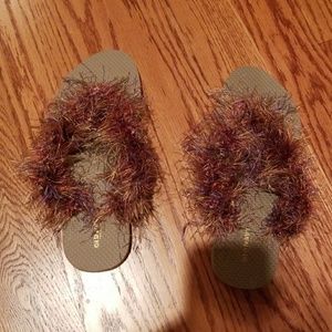 Fuzzy sandals