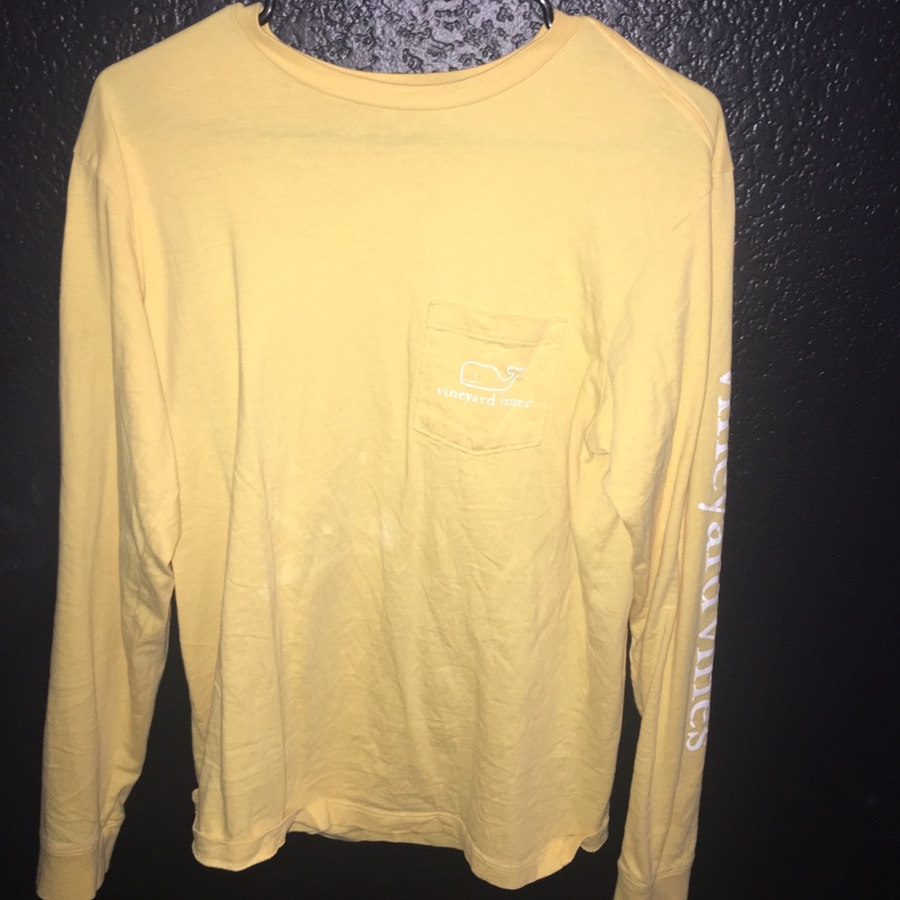 Yellow vineyard vines shirt