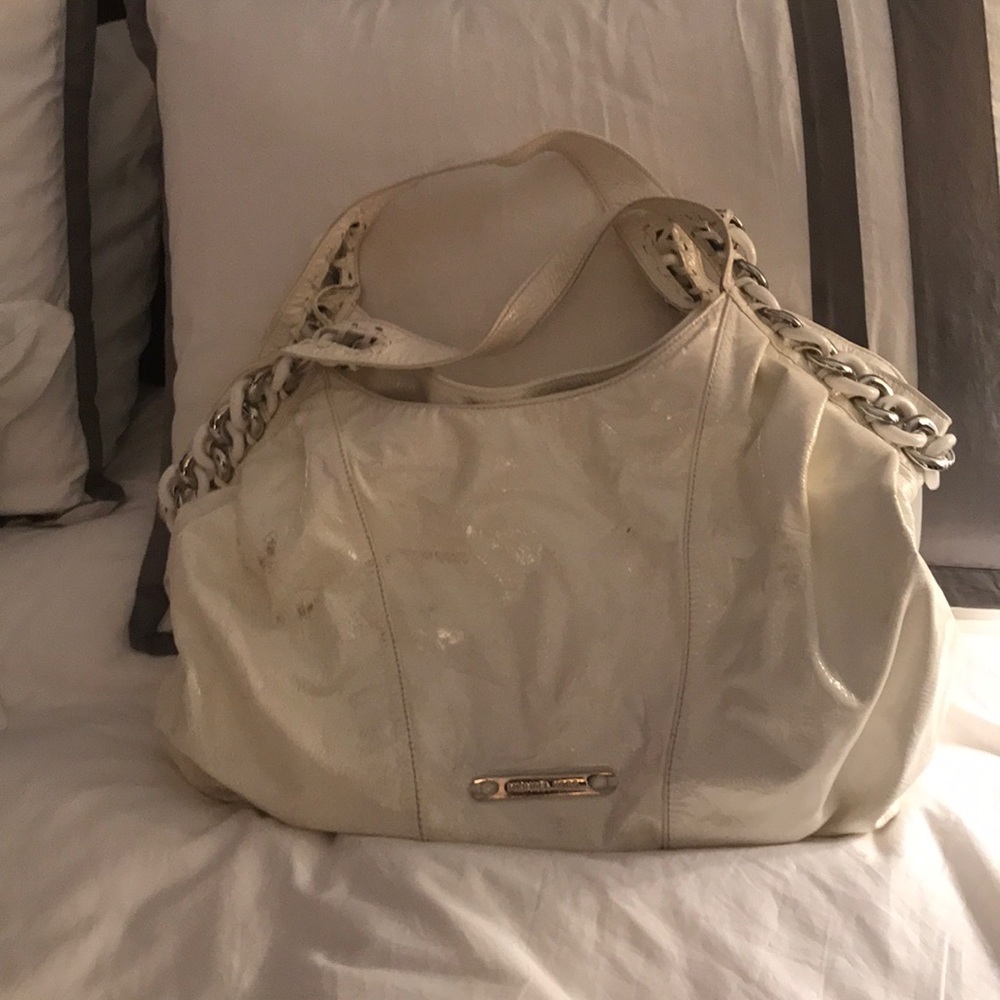 White Michael Kors boho bag