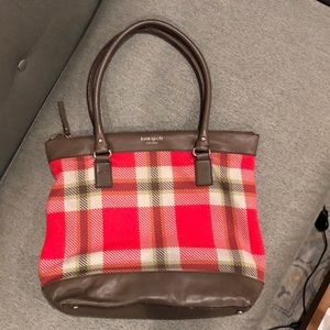 Kate Spade Plaid Tote Bag