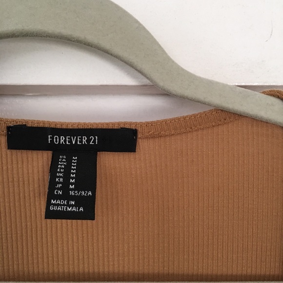 Ribbed Knit Cardigan Mustard/Yellow | Forever 21 - Picture 3 of 5