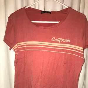 Red brandy graphic tee