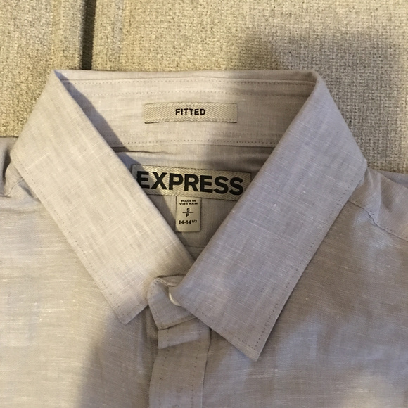Express Fitted Button Down Shirt SZ Small - Picture 2 of 3