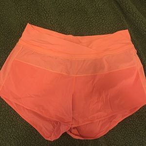 Lululemon coral shorts