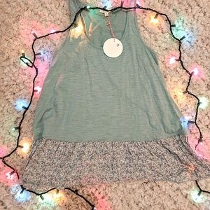 Teal tank top/tunic