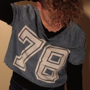 '78 jean crop top in Women's