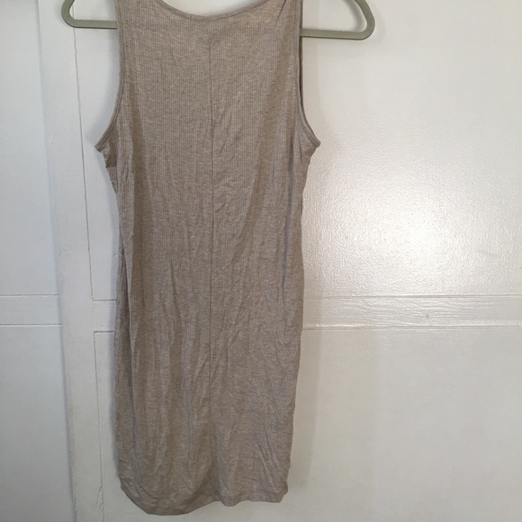 Cream/Taupe ribbed knit tank dress | Forever 21 - Picture 3 of 3
