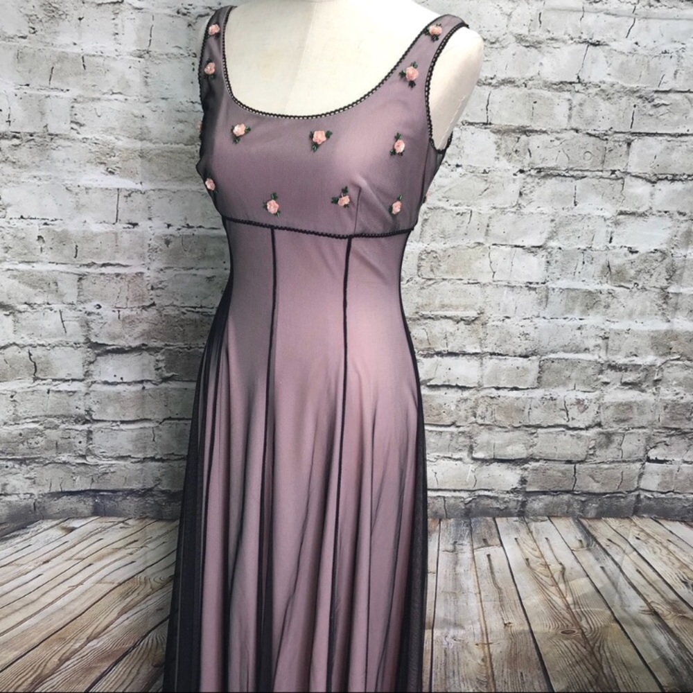 Black & pink beautiful gown