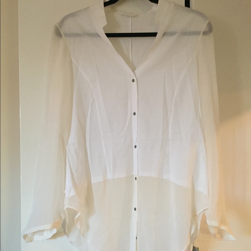 Helmut Lang White “Lawn” Button Down, Size L