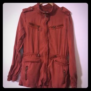 Red Utility Jacket- Max Jeans