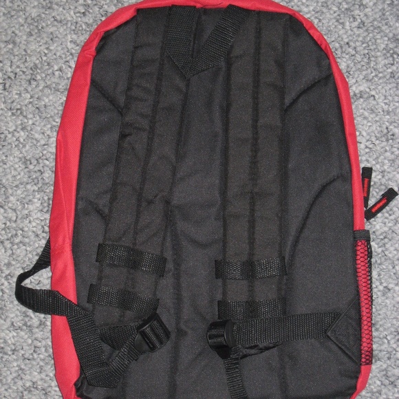 Red Track Triple Gear Backpack Full Size 2 Pocket - Picture 3 of 3