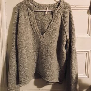 Free people bell sleeve sweater