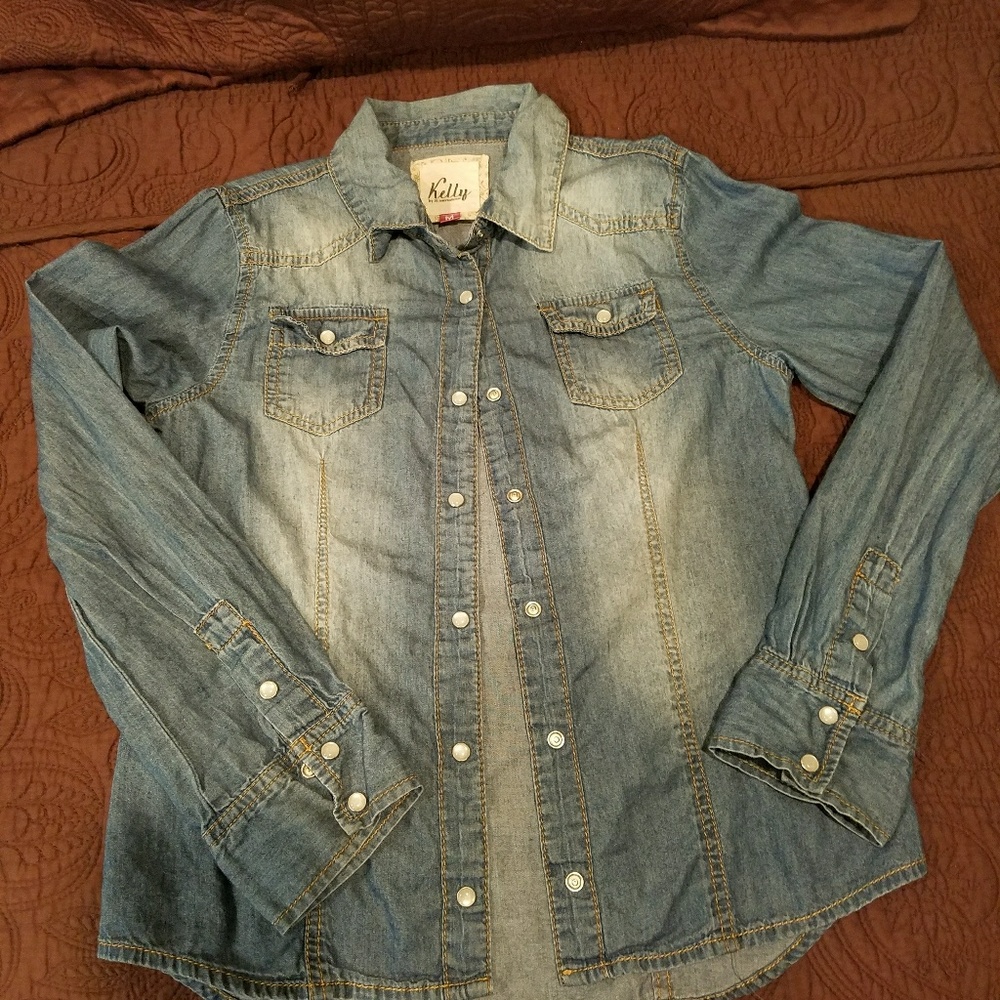 Girls denim shirt