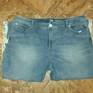 INC plus size crop jeans